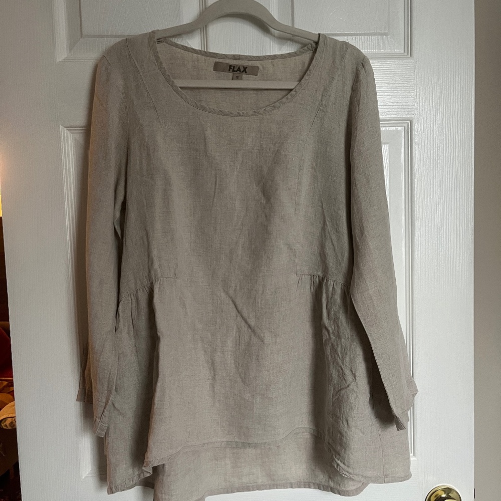 FLAX 100% linen top